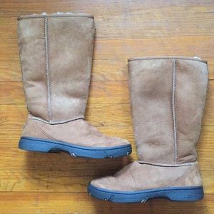UGG Australia Ultimate Tall Braid Chestnut Boots